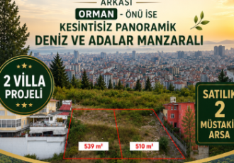 YAKACIK‘TA 2 VİLLA PROJELİ 2 MÜSTAKİL ARSA 