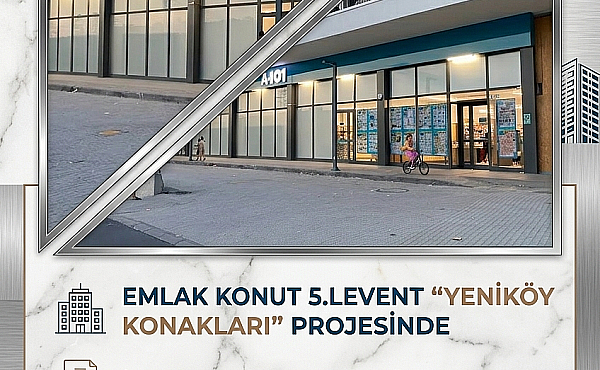 YENİKÖY KONAKLARINDA A101 KURUMSAL KİRACILI 600m² SATILIK DÜKKAN