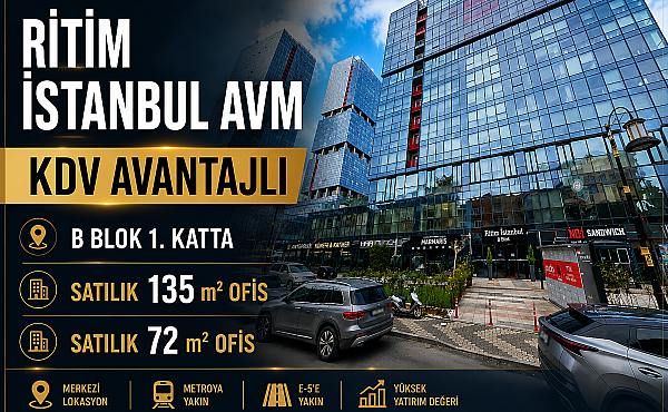 RİTİM İSTANBUL AVM'DE  SATILIK OFİSLER!