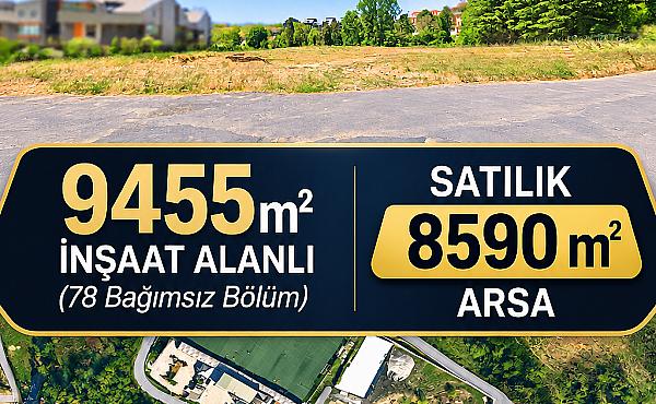 KEMERBURGAZ’DA SATILIK 8590 m² ARSA